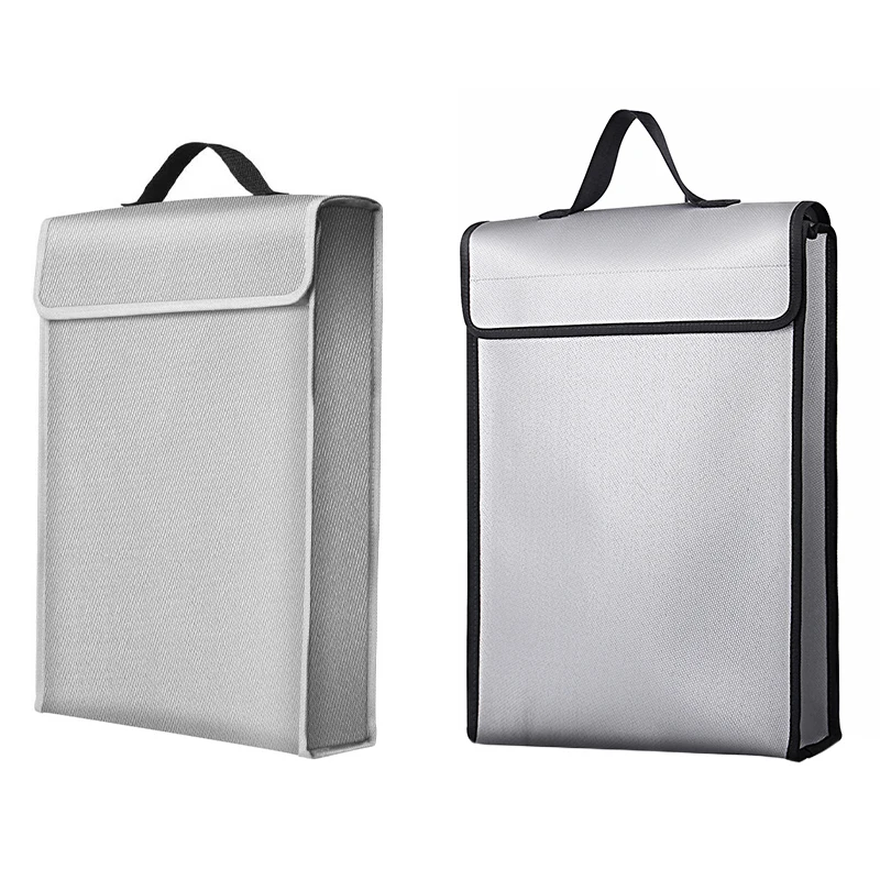 Fire Safe Document - Portable Fireproof Document Bag Holder Pouch