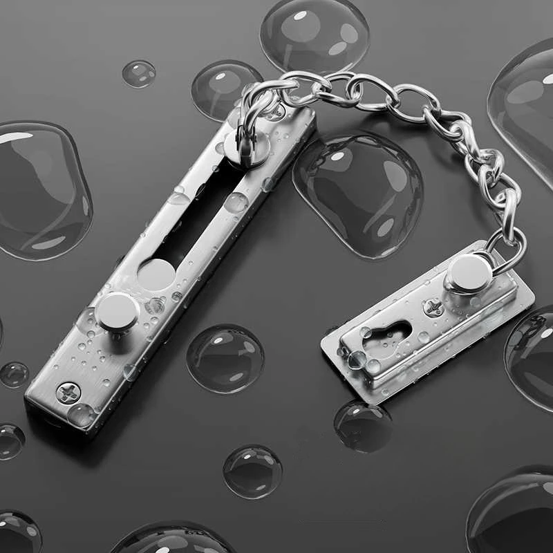 Security Chain Door - No Drill Stainless Steel Security Door
