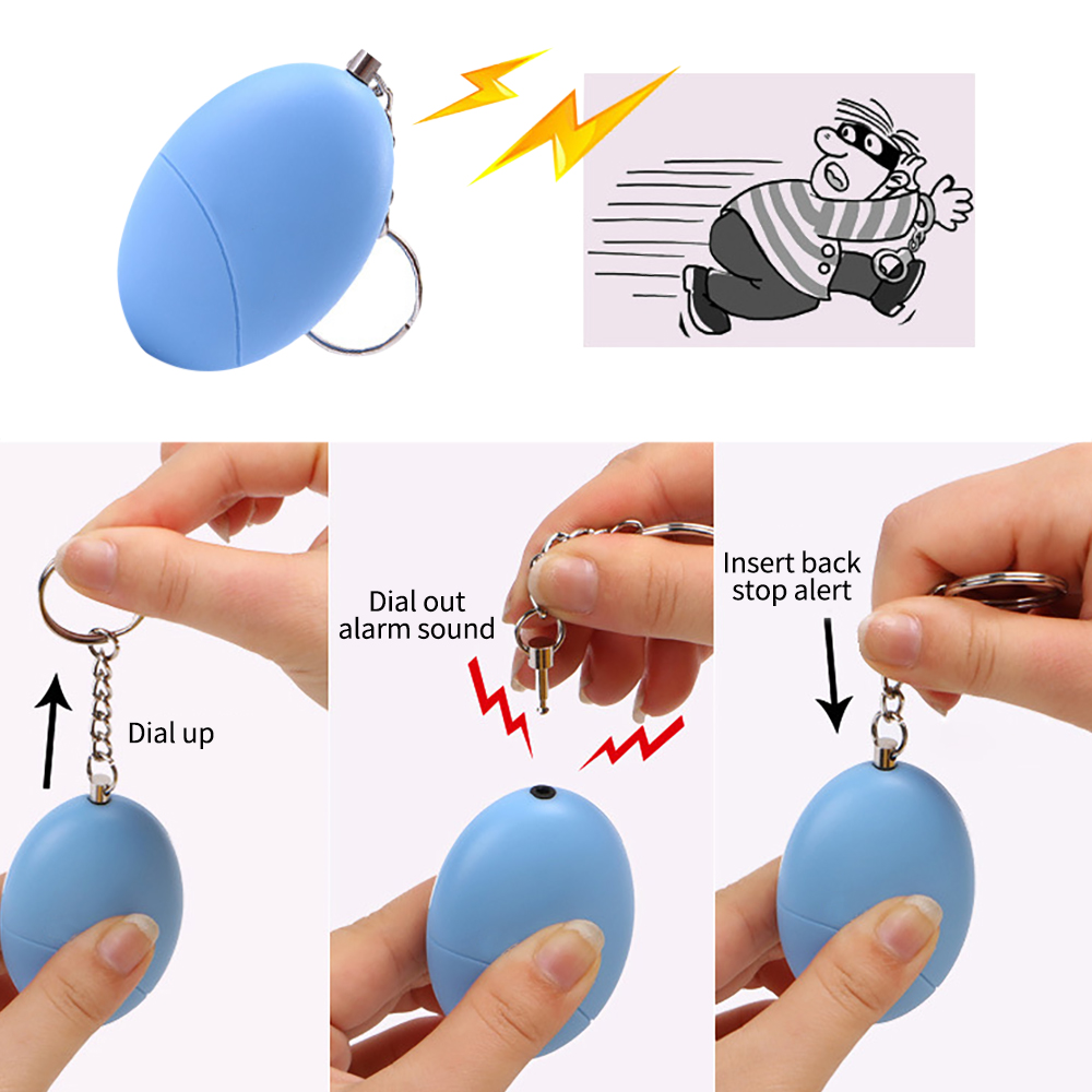 1PCS Self Defense Alarm 100dB  - огляд і ціна Personal Alarm Keychain