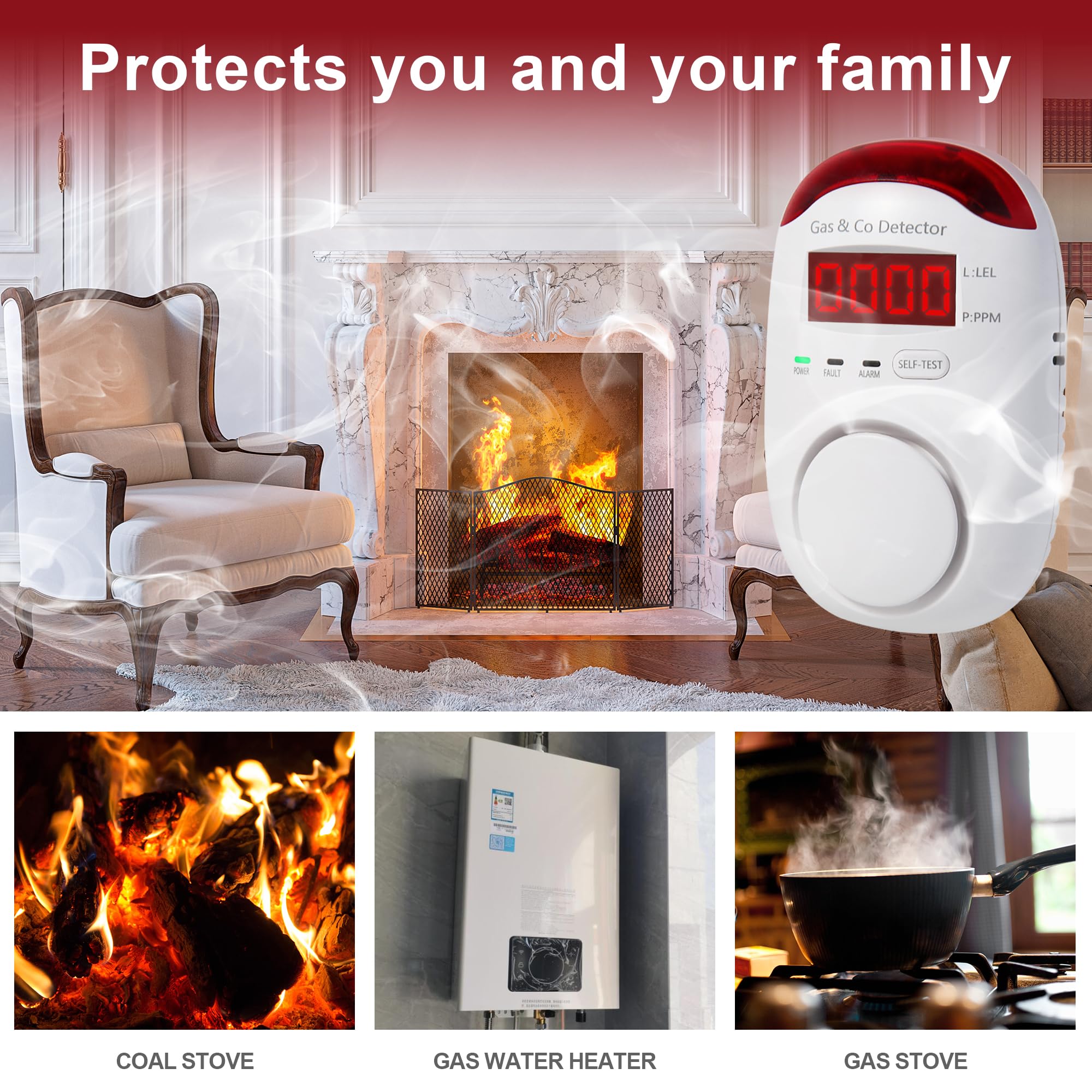 Combination Gas & Carbon Monox - огляд і ціна Co Detector Plug