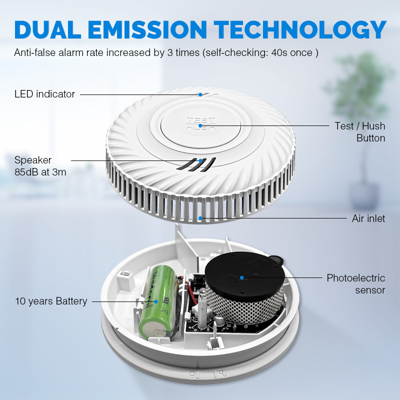 Powered Hotel Smart Wireless T - огляд і ціна Smoke Detector Interconnected