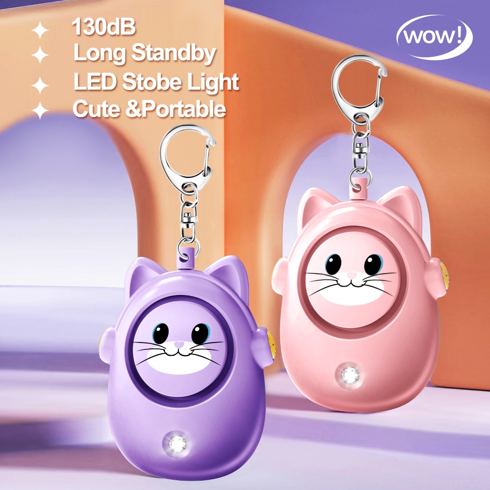 H8 2024 New Cute Cat Personal  - огляд і ціна Personal Alarm Keychain
