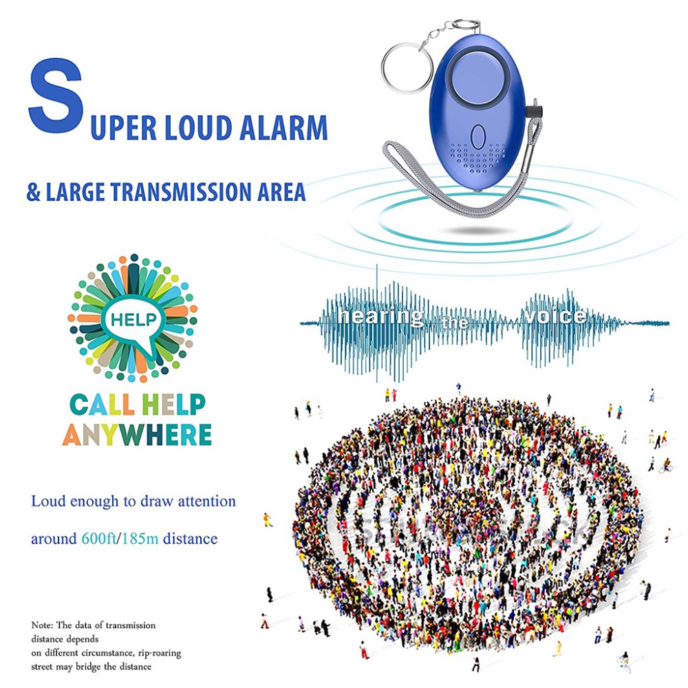 130dB Self Defense Alarm Anti- - огляд і ціна Personal Alarm Keychain