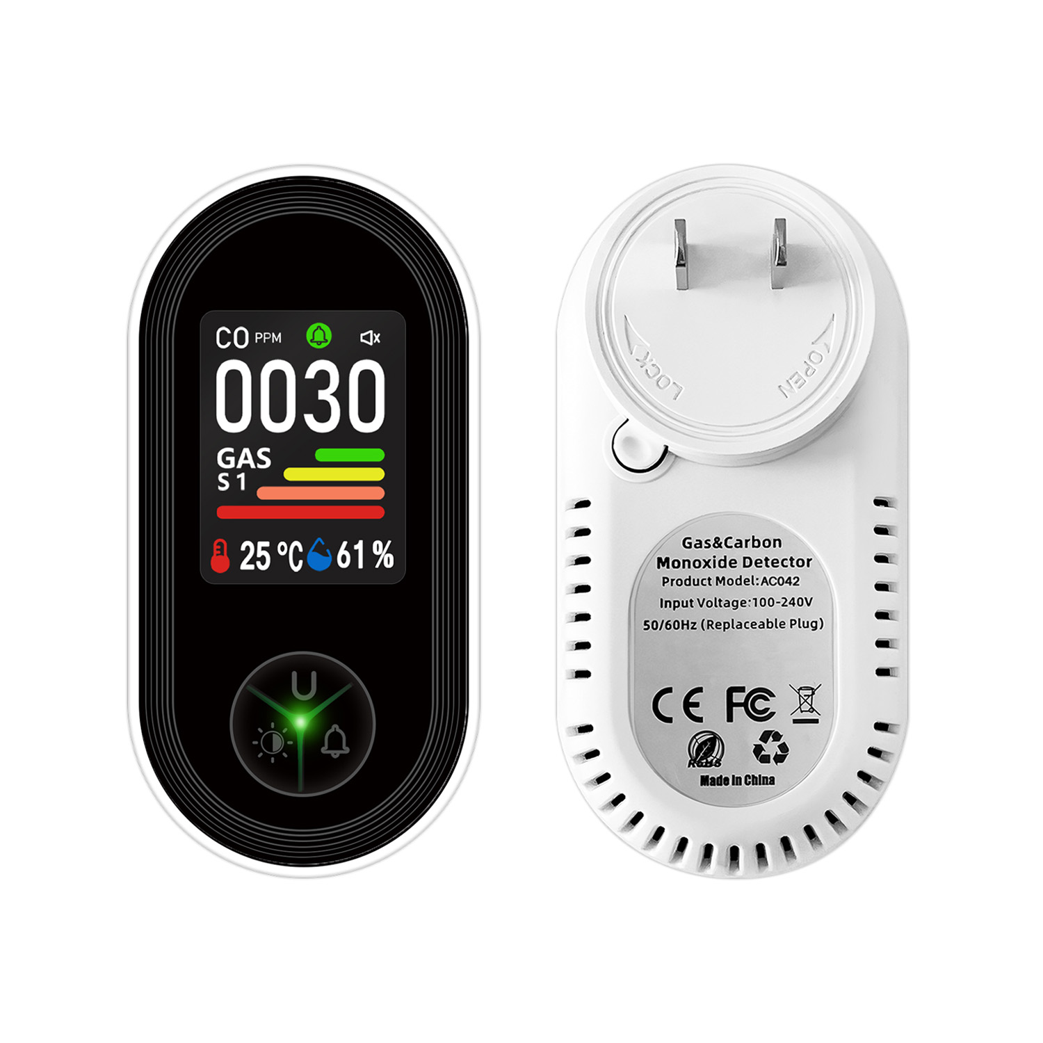 OEM Plug in 4-in-1 Co Detector - огляд і ціна Co Detector Plug