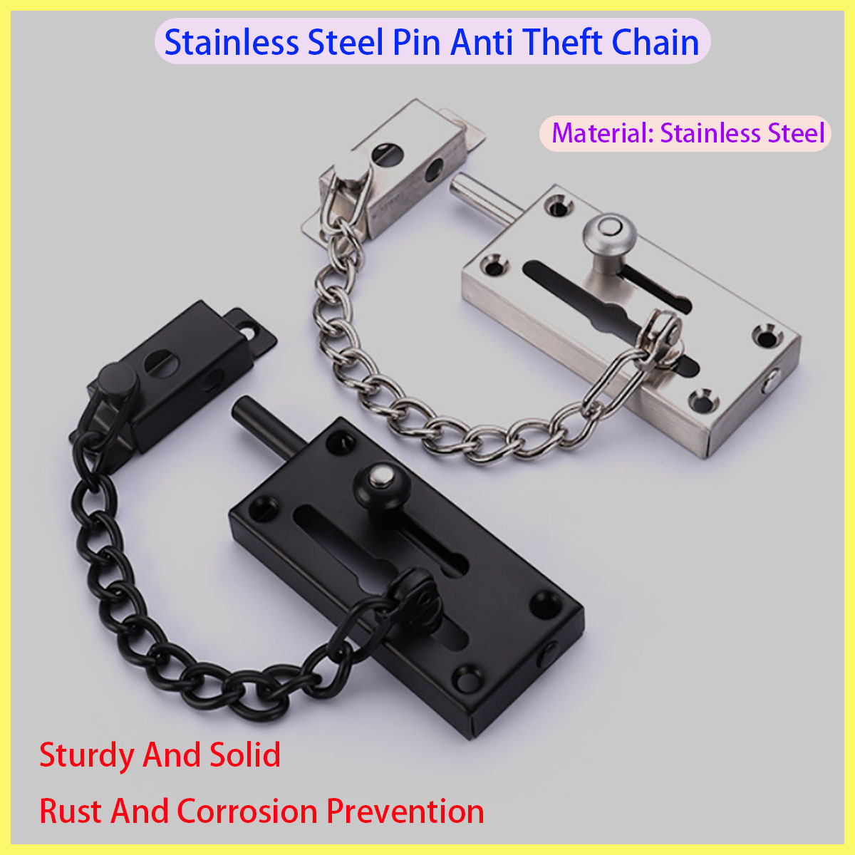New Thickened Stainless Steel  - огляд і ціна Security Chain Door
